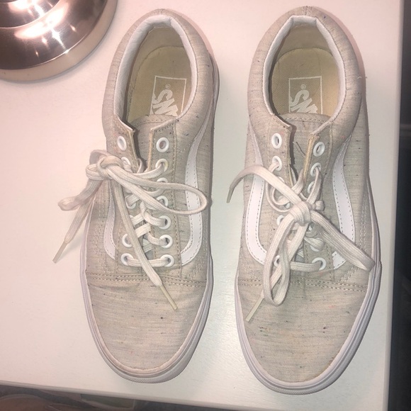 Vans Shoes - REDUCED!! Vans Old Skool Speckled Jersey Gray Size 8